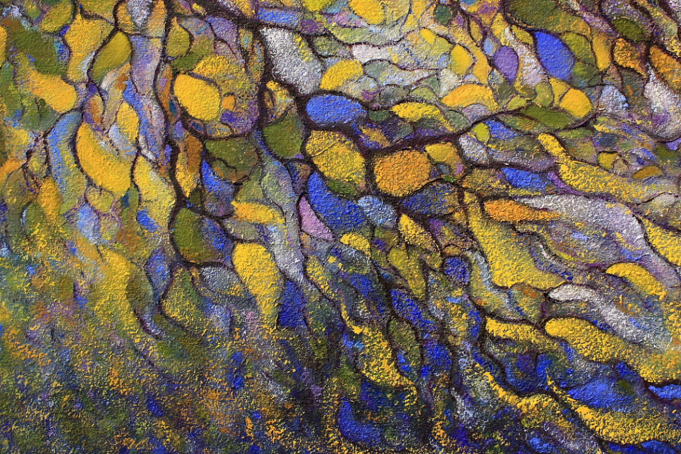 Detail of Autumnal - painted by Alan Moloney - A detailed view of Autumnal